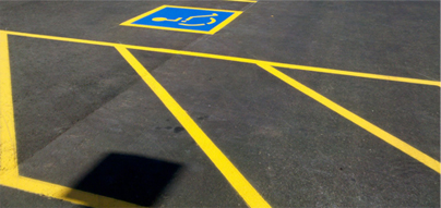 Marquage de lignes de stationnement